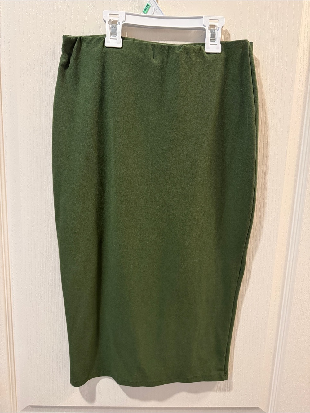 feathers Forest Green Pencil Skirt - Women